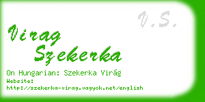 virag szekerka business card